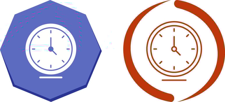 Clock Icon Design vector