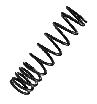 Black rear shock absorber spring png