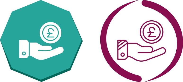 Pound Icon Design vector