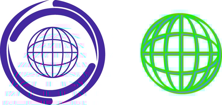 Globe Icon Design vector