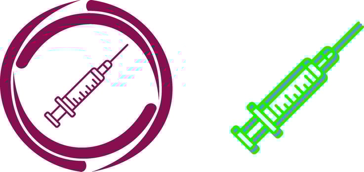 Syringe Icon Design vector