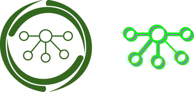 Nodes Icon Design vector