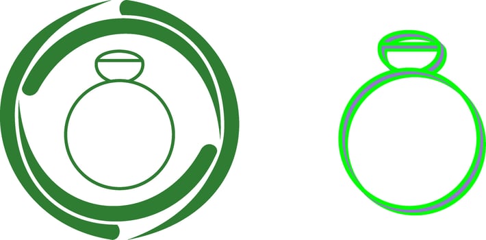 Ring Icon Design vector