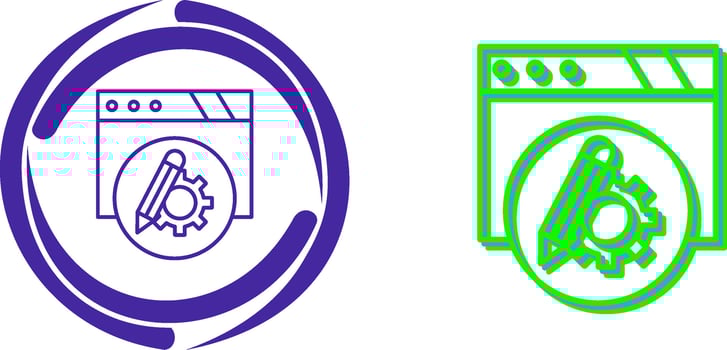 Setting Icon Design vector