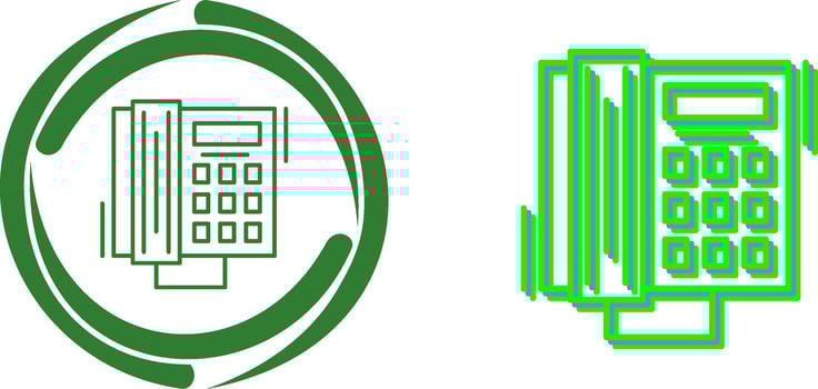 Phone Call Icon Design vector