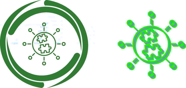 Puzzle Icon Design vector