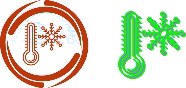Cold Icon Design vector