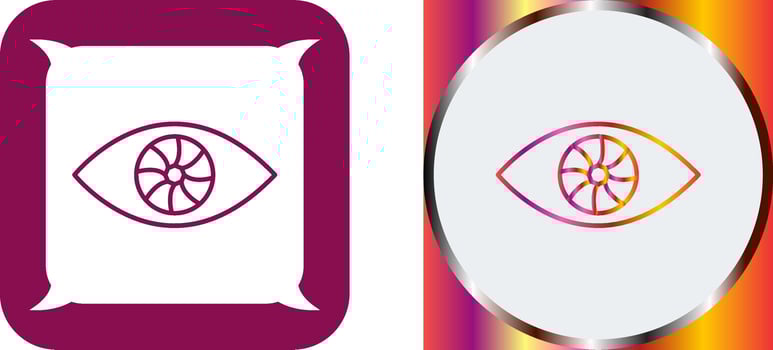 Unique Eye Icon Design vector