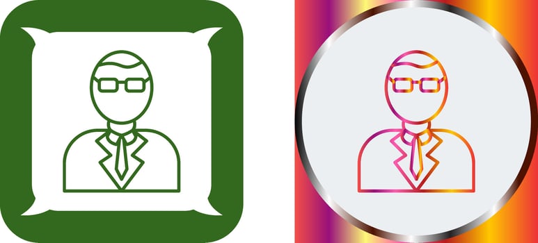 Casino Manager Icon Design vector