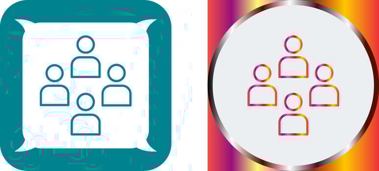 Network Group Icon Design vector