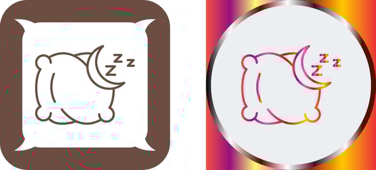 Pillow Icon Design vector