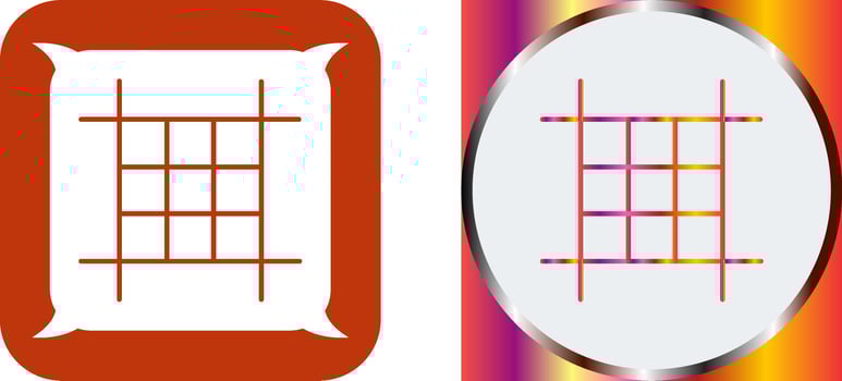 Square Layout Icon Design vector