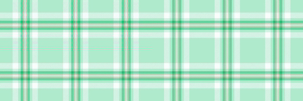Clan pattern texture fabric, home plaid background tartan. Fiber textile seamless check in light and mint cream colors. vector