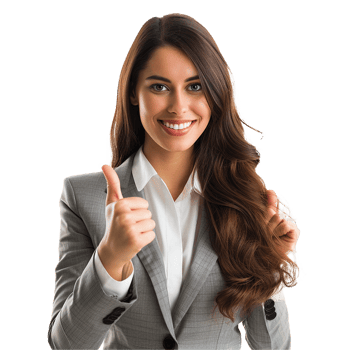 Businessman in microphone isolated on transparent background png