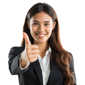Businessman in microphone isolated on transparent background png