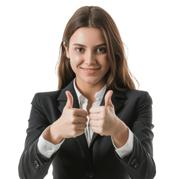 Businessman in microphone isolated on transparent background png