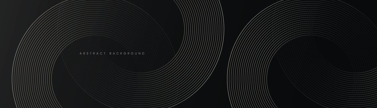 Abstract pattern background, golden lines with black background. Luxury modern premium background vector