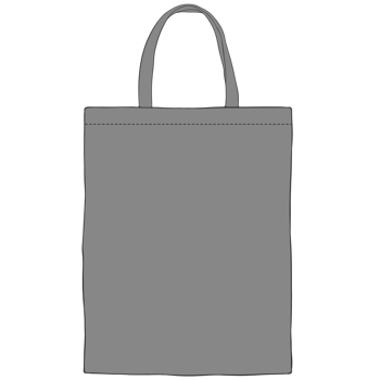 gray tote bag mockup illustration png