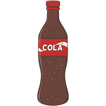 bottle of cola cartoon illustration png