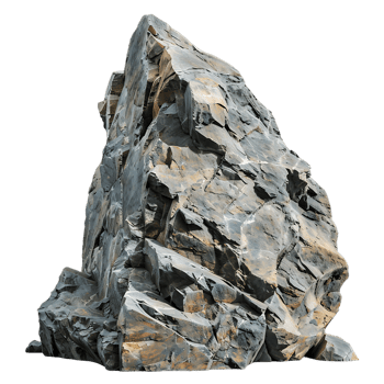 Large Heavy Rock Isolated on Transparent background png