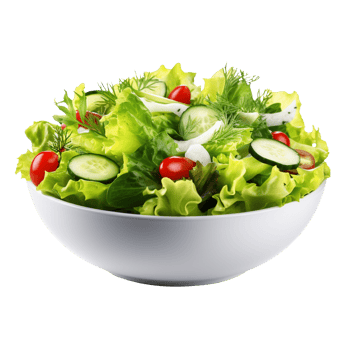 Bowl of Salad isolated on transparent background png