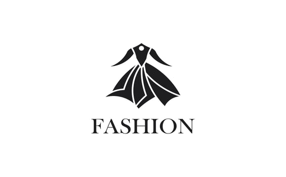 Fashion logo design template suitable for clothing brands, boutiques, fashion blogs, apparel websites, designer portfolios, retail shops, and fashion-related businesses vector