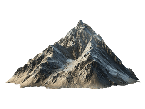 mountain peak isolated png