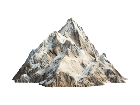 mountain peak isolated png