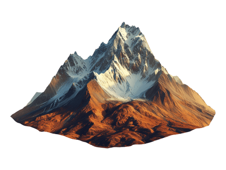 mountain peak isolated png