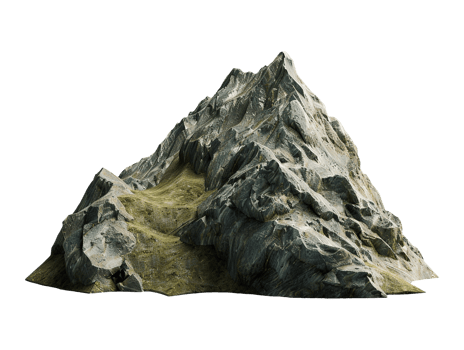 mountain peak isolated png
