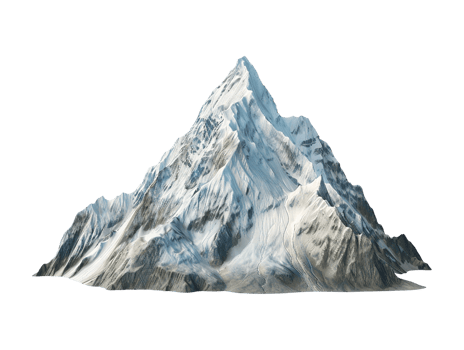 mountain peak isolated png