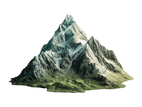 mountain peak isolated png