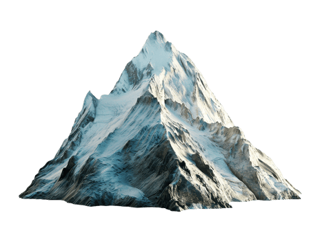 mountain peak isolated png