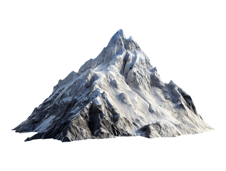 mountain peak isolated png