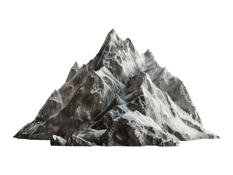 mountain peak isolated png