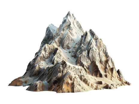 mountain peak isolated png