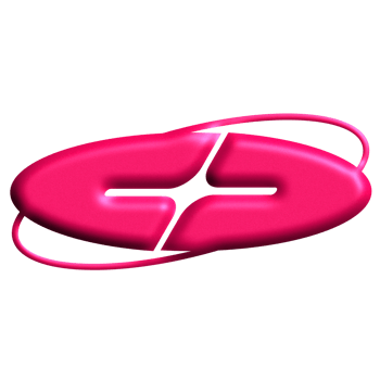 Pink Metallic Y2K Abstract Element png