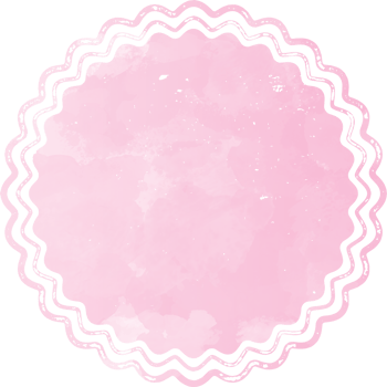 Pink Watercolor Badges Frame Illustration png