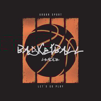 Basketball stylish t-shirt and apparel abstract design. print, typography, poster vector
