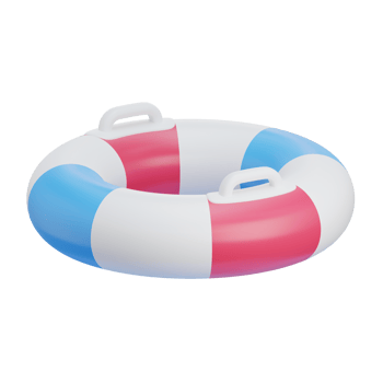 3d summer childrens float icon png
