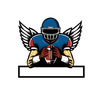 american football illustration vector