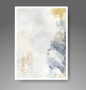 Cards with watercolor background. Design for your cover, date, postcard, banner, logo. vector
