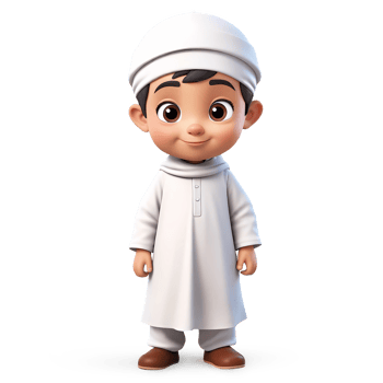 3d rendering boy cartoon character png