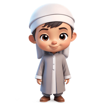 3d rendering boy cartoon character png