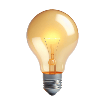 a light bulb on a transparent background png