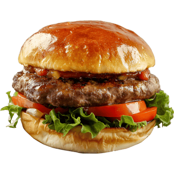Burger - Lamb Burger Isolated on Transparent Background png