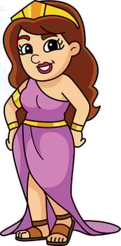 Aphrodite greek goddess illustration vector