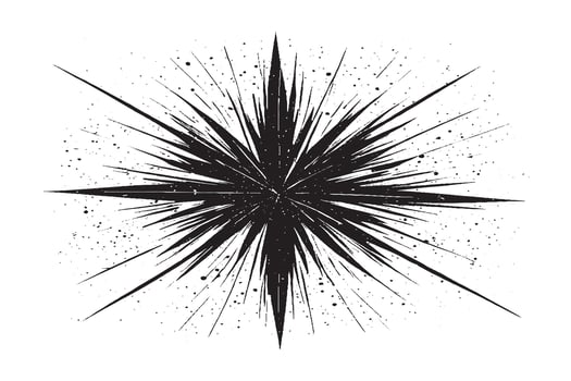 monochrome Black sharp graphics art texture on white background for background texture vector