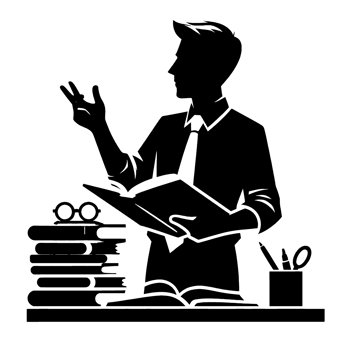 silhouette of teacher background trasnparent png