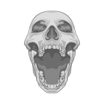 Illustration of skull vector